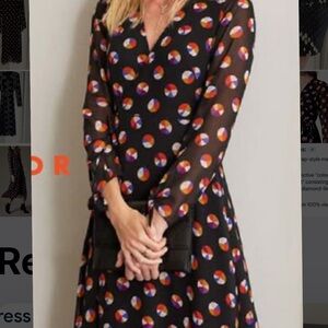 Karen Millen Colour Pop Midi Wrap Dress US 8 UK 12